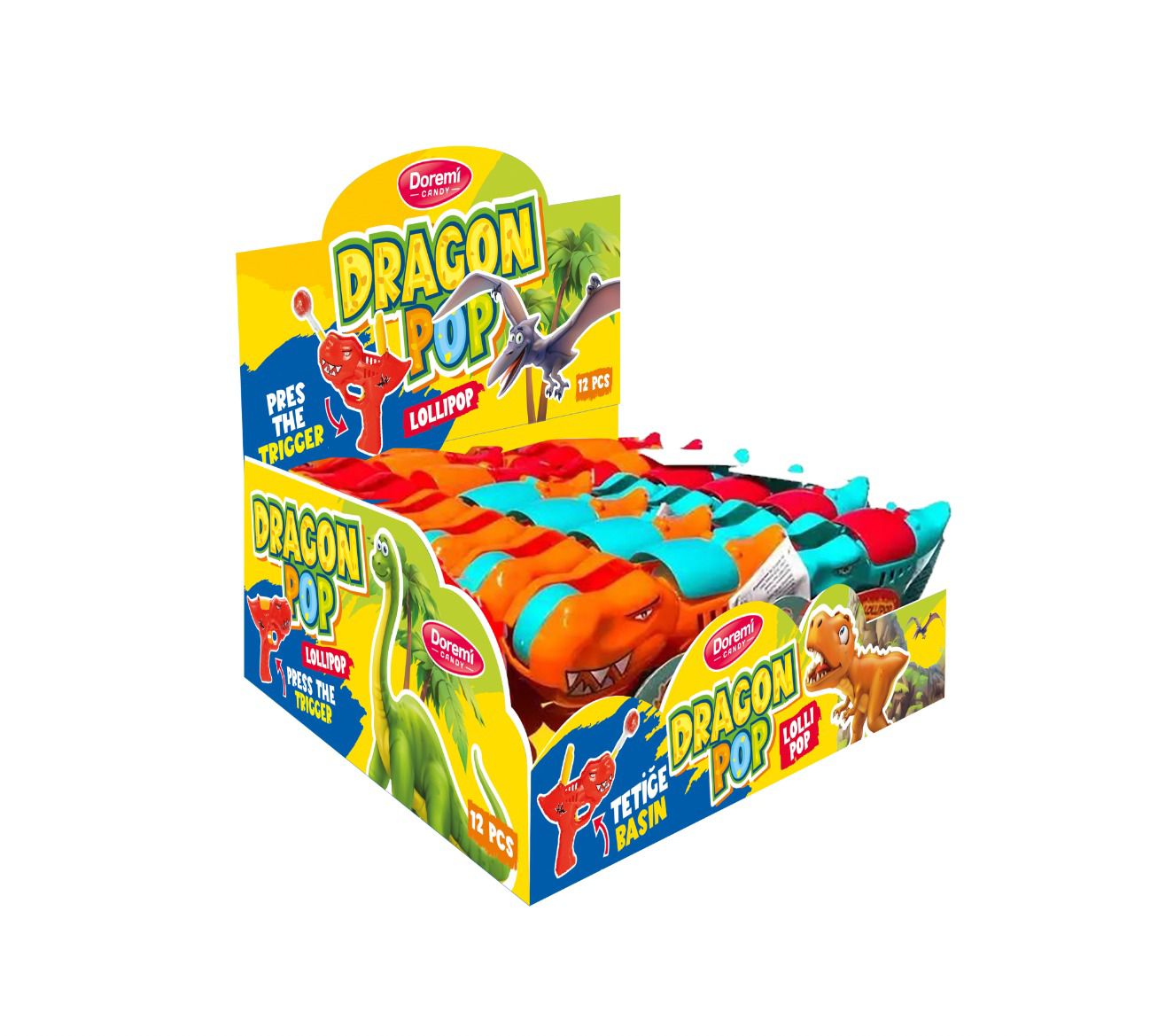 Doremi Dragon Pop Şeker 12X12 adet
